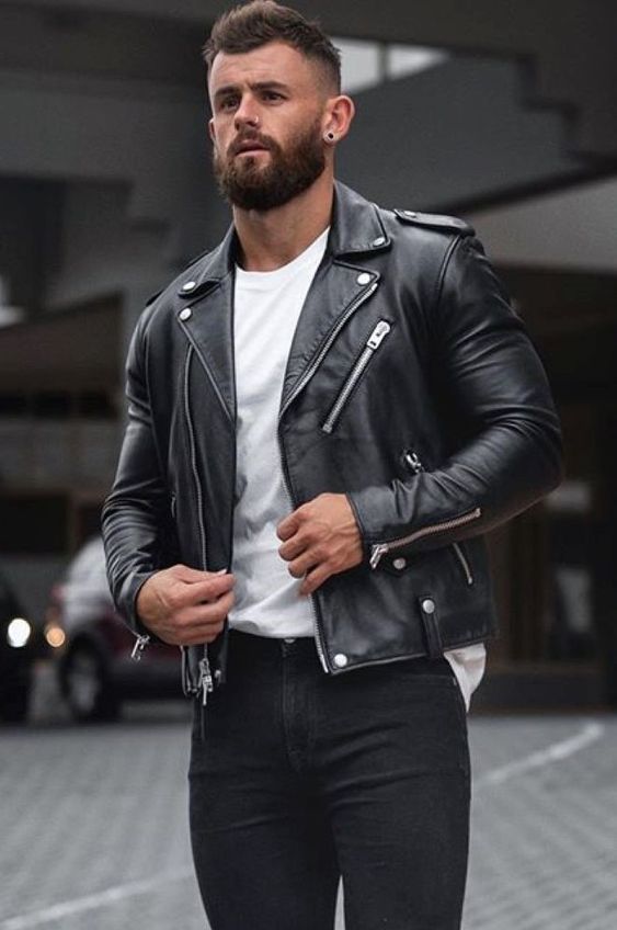The History of the Iconic Men's Leather Biker Jacket