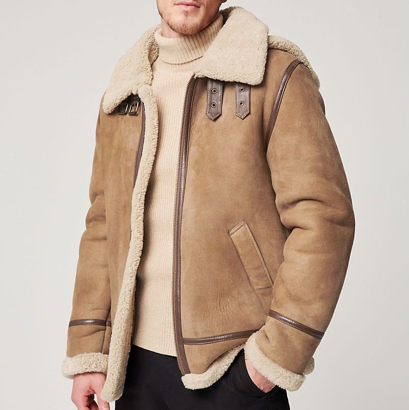 Men's Leather Shearling Jacket: From History to Runways