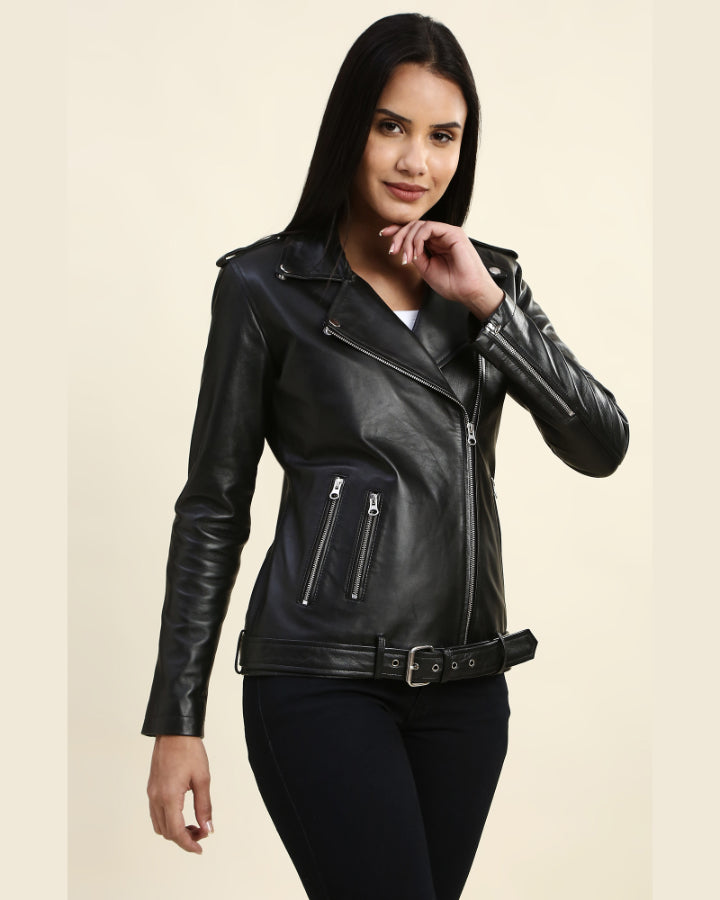 How to Choose the Right Women's Leather Biker Jacket for Your Body Shape