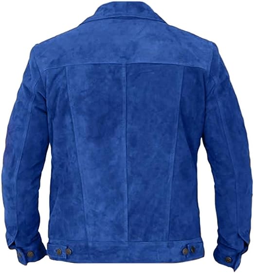 Men's Fashion Moto Stylish Suede Leather Jacket