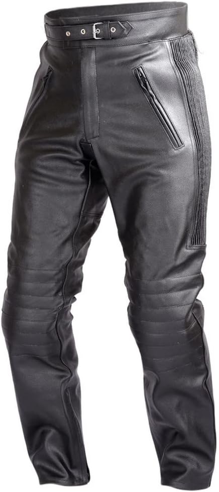Men's Black WICKED STOCK Leather Pants