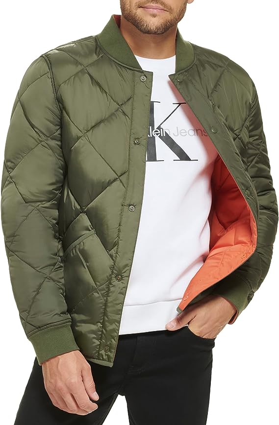 Men's Reversible Calvin Klein Diamond Quilted Jacket