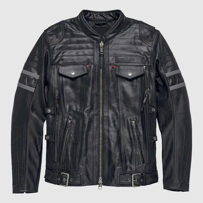 Men’s Harley-Davidson Wick Twister Leather Riding Jacket