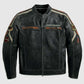 Black Harley Davidson leather jacket For Men