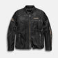 Men's Harley Davidson High Quality Black Leather Jacket
