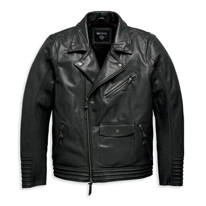 Maverick Leather Biker Jacket – Black