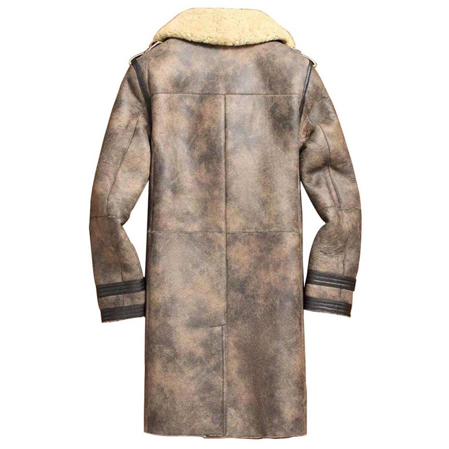 Men’s Sheepskin Shearling Leather Coat