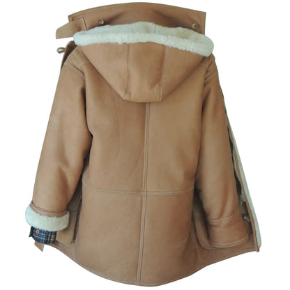 Men’s Brown Sheepskin Shearling Leather & Fur Coat