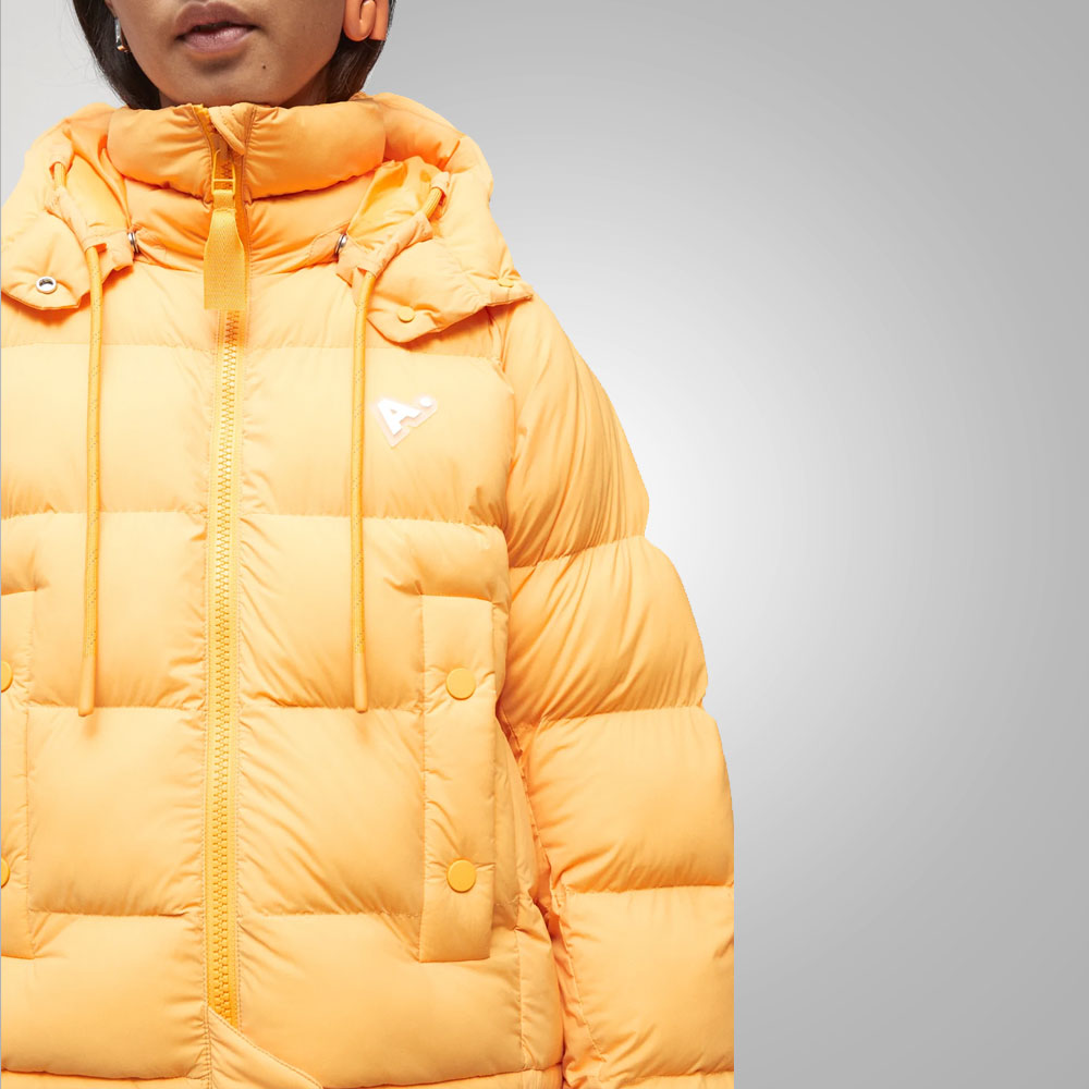 Womens Unique Flare Puffer Jacket