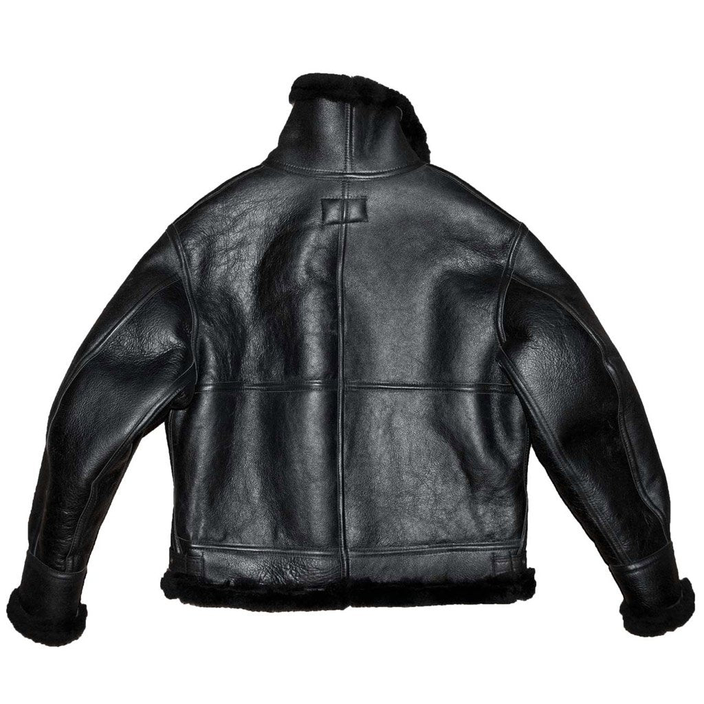 B3 Black Premium Sheepskin Leather Jacket
