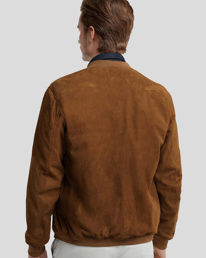 Dillon Tan Suede Leather Jacket