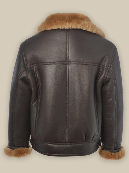 B3 Shearling Bomber Men Leather Jacket