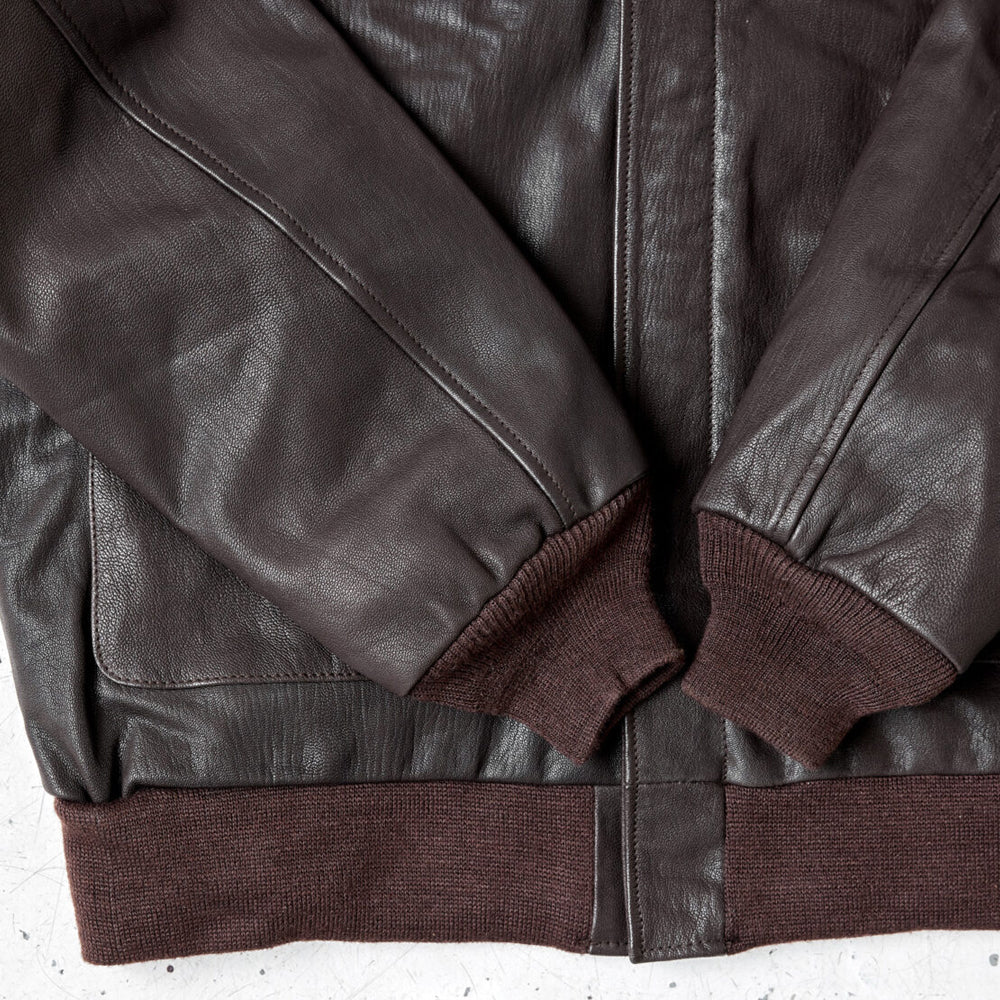 Men Horseskin Brown A2 Flying Leather Bomber Jacket - Theleathercomfort